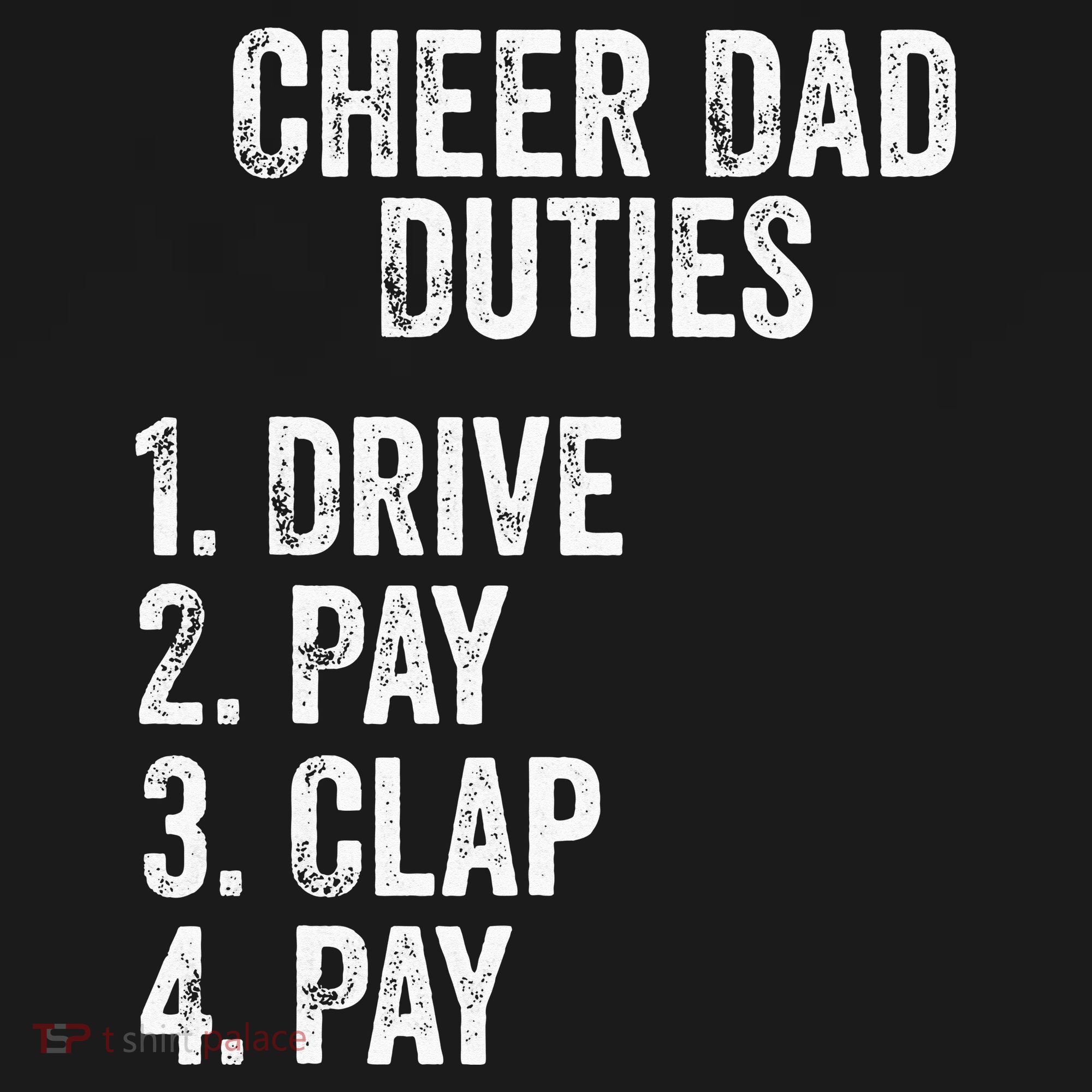 Cheerleading Papa Cheer Dad Duties Drive Pay Clap Bucket Hat