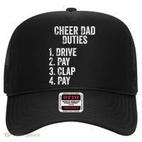 Cheerleading Papa Cheer Dad Duties Drive Pay Clap Hat thumb 0