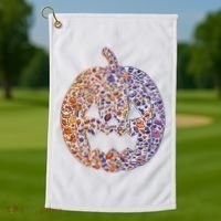Candy Pumpkin Golf Towel thumb 1