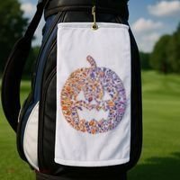 Candy Pumpkin Golf Towel thumb 2
