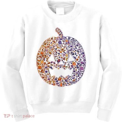 Candy Pumpkin Kids Sweatshirt