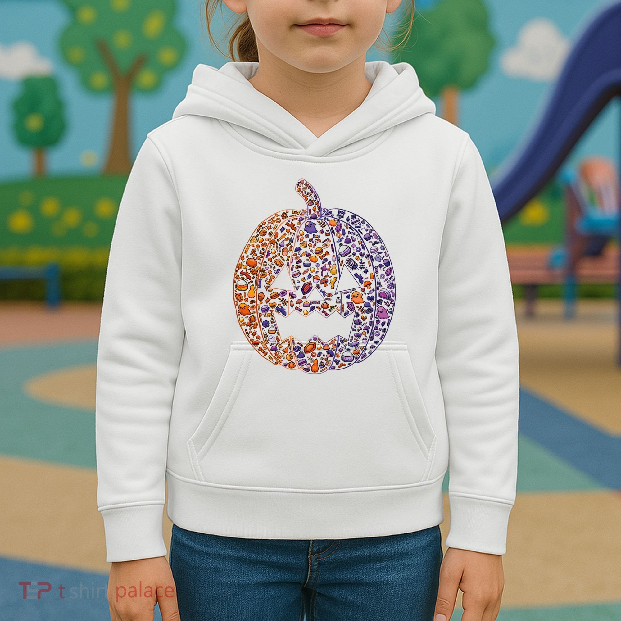 Candy Pumpkin Kids Hoodie