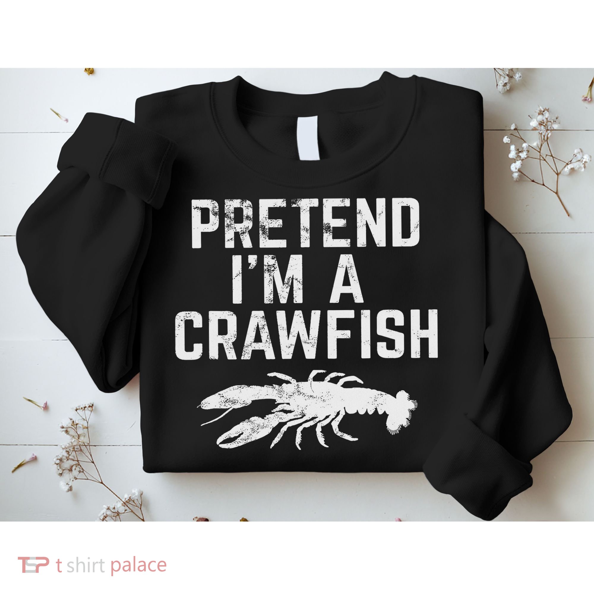 Crawfish Pretend Cute Cajun Food Retro Gif Sweatshirt