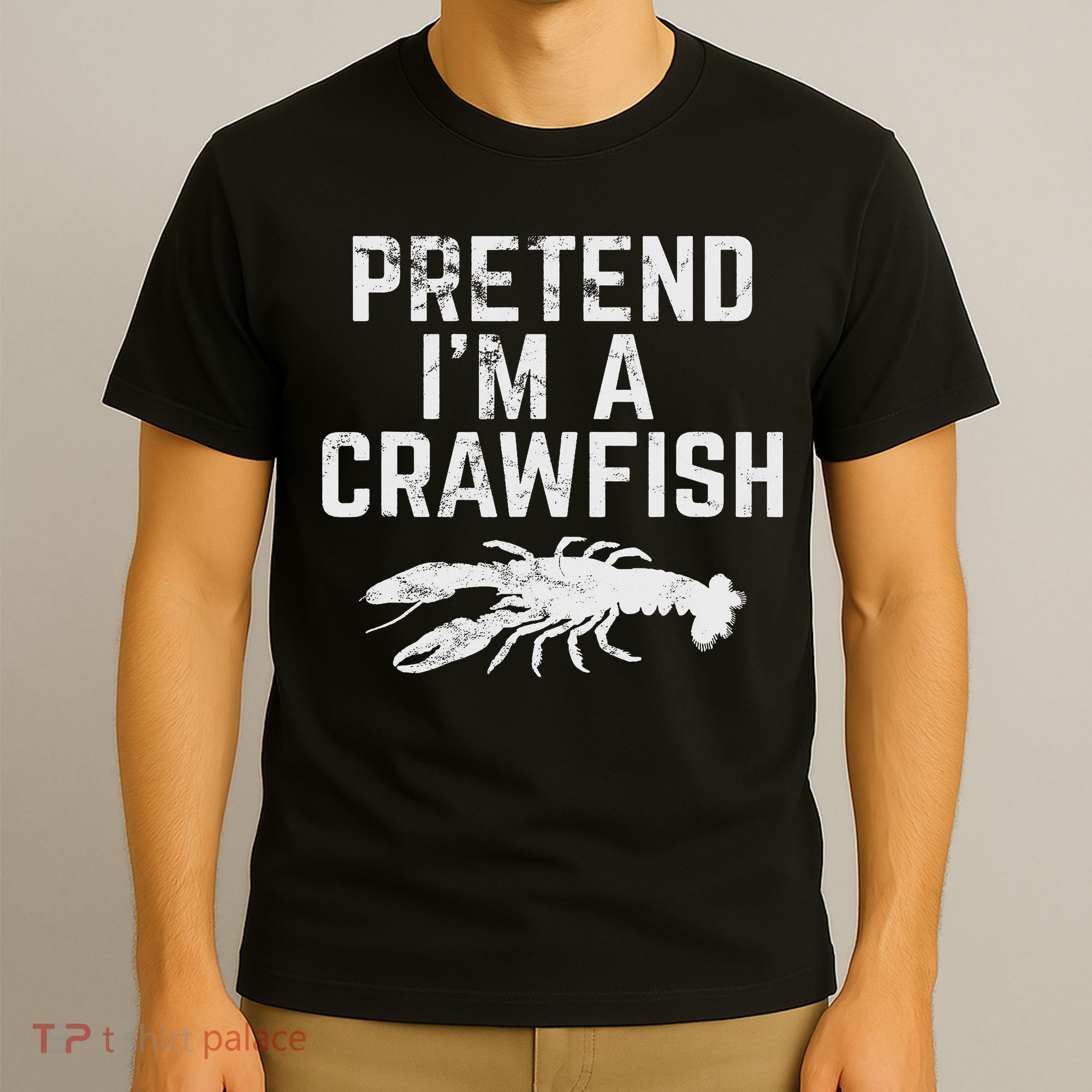 Crawfish Pretend Cute Cajun Food Retro Gif T-Shirt