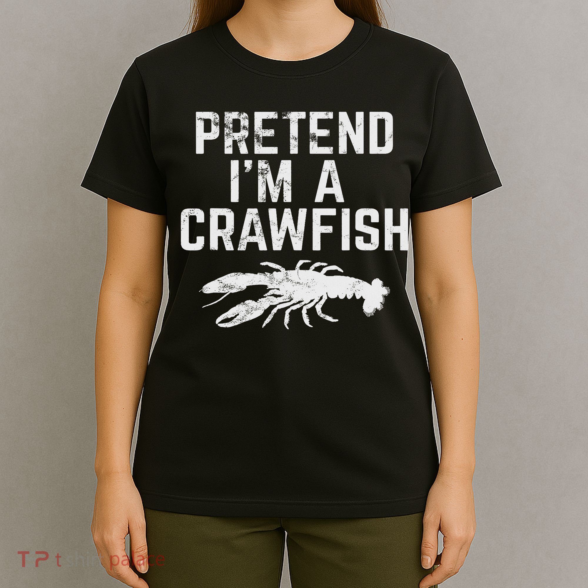 Crawfish Pretend Cute Cajun Food Retro Gif T-Shirt