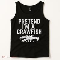 Crawfish Pretend Cute Cajun Food Retro Gif Tank Top thumb 2