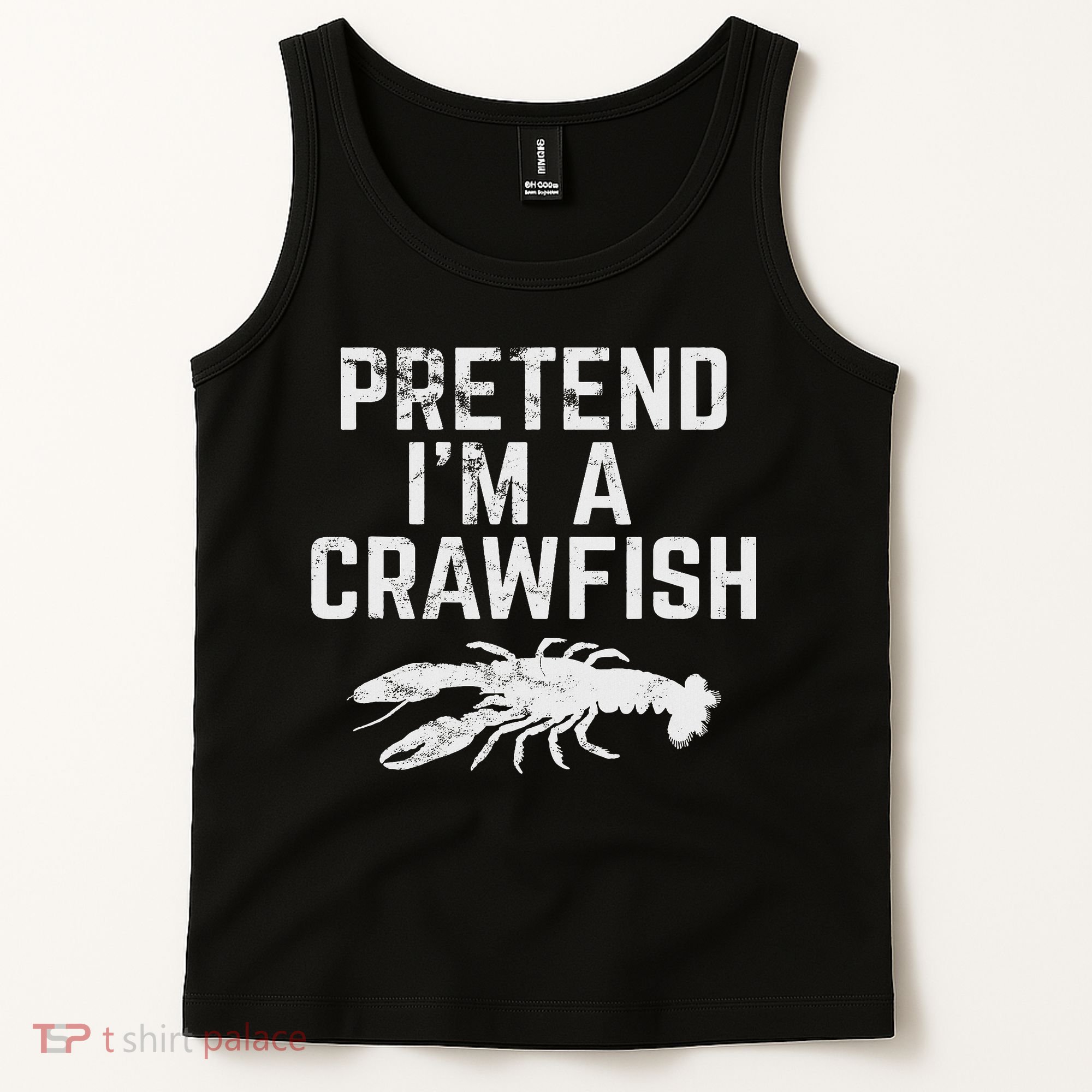 Crawfish Pretend Cute Cajun Food Retro Gif Tank Top