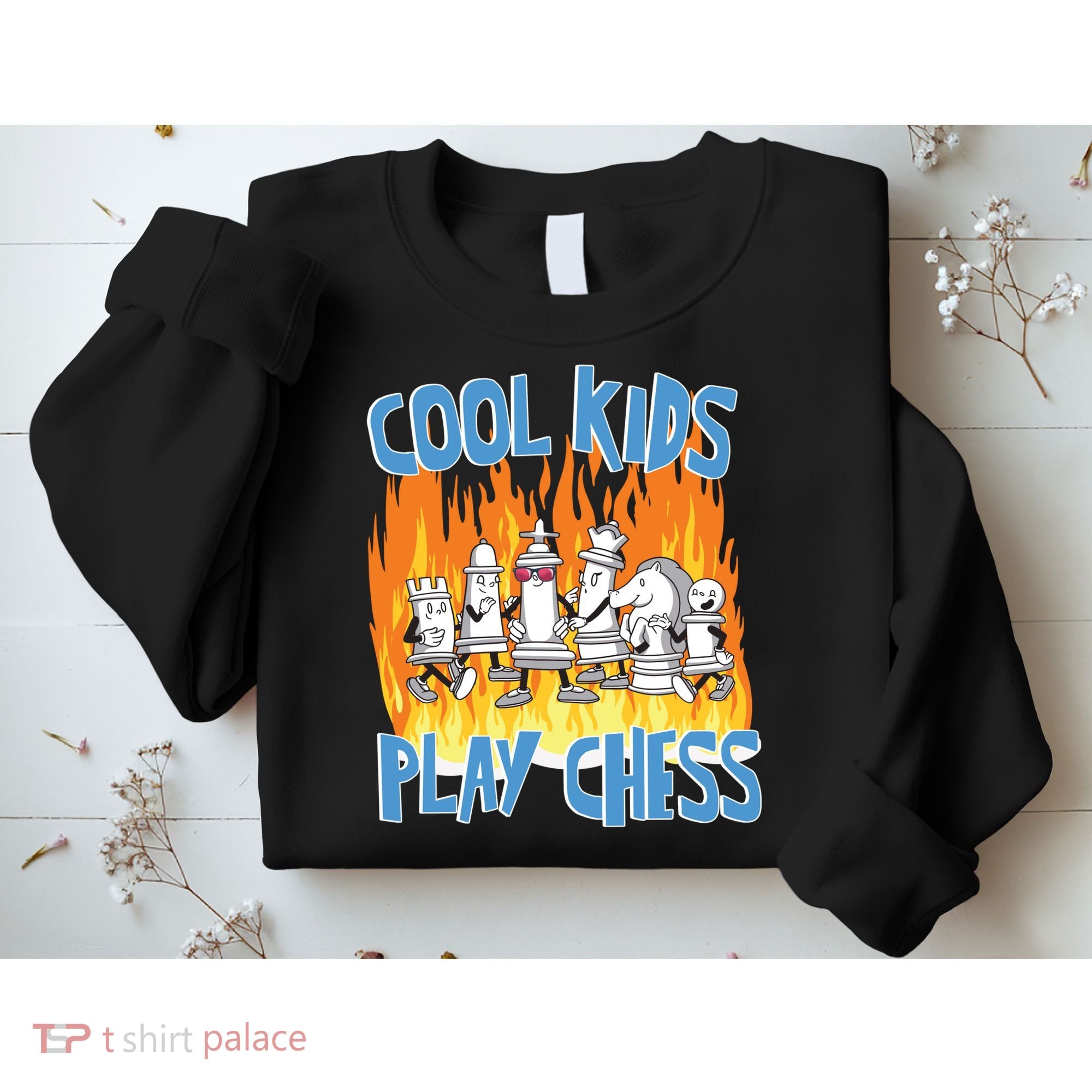 Chess Pieces Cool Kids Play Chess Sweatshirt