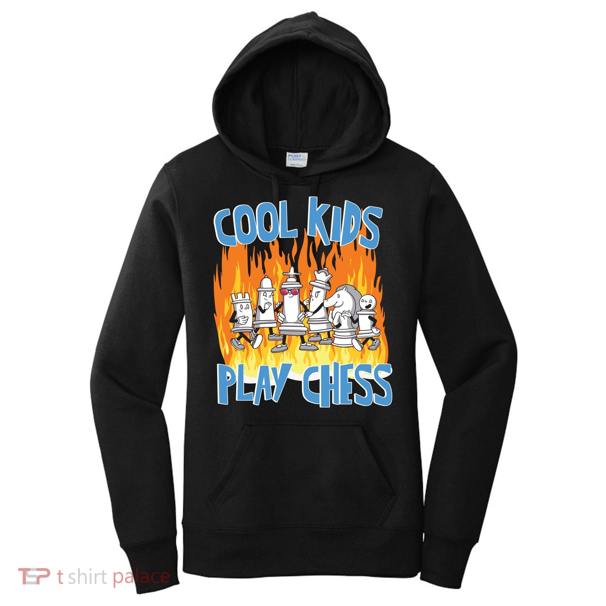 Chess Pieces Cool Kids Play Chess Women's Hoodie