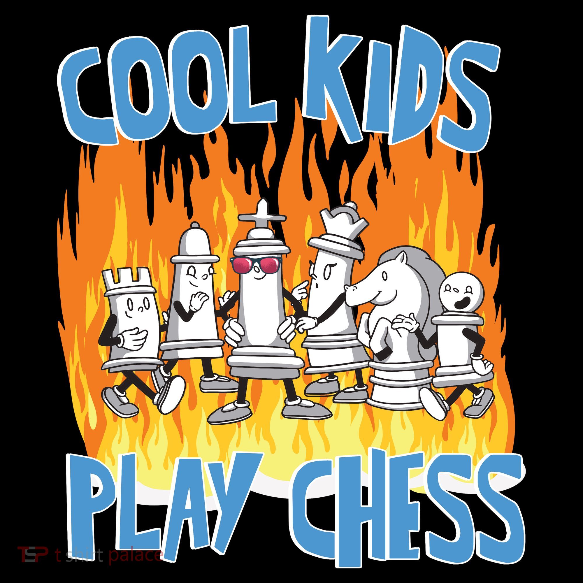 Chess Pieces Cool Kids Play Chess Ornament