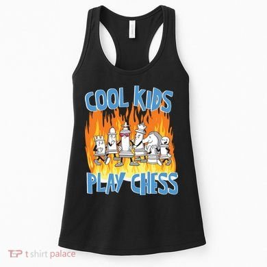 Chess Pieces Cool Kids Play Chess Women's Tank Top