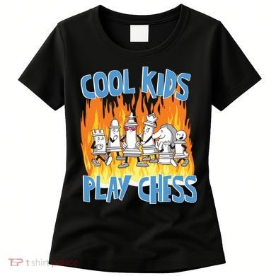 Chess Pieces Cool Kids Play Chess Women's T-Shirt