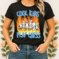Chess Pieces Cool Kids Play Chess Women's T-Shirt thumb 2