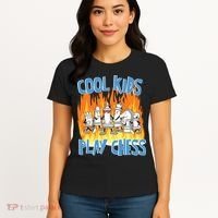 Chess Pieces Cool Kids Play Chess Women's T-Shirt thumb 4