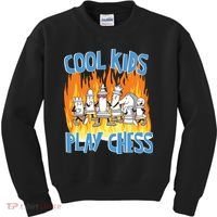 Chess Pieces Cool Kids Play Chess Kids Sweatshirt thumb 0