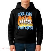 Chess Pieces Cool Kids Play Chess Kids Hoodie thumb 4