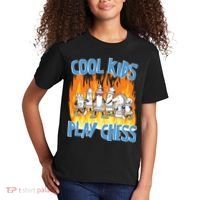 Chess Pieces Cool Kids Play Chess Kids T-Shirt thumb 2