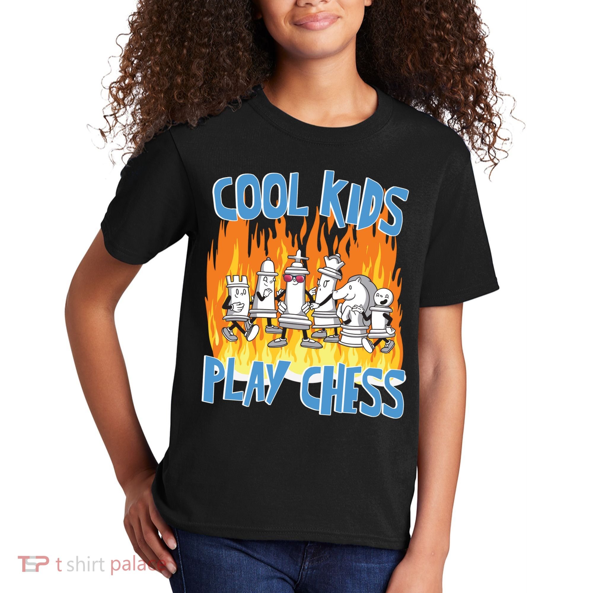 Chess Pieces Cool Kids Play Chess Kids T-Shirt