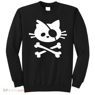 Cute Pirate Cat Skull And Crossbone Sweatshirt