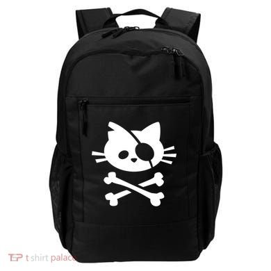 Cute Pirate Cat Skull And Crossbone Backpack