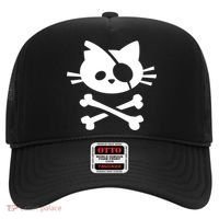 Cute Pirate Cat Skull And Crossbone Hat thumb 0