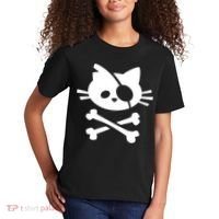 Cute Pirate Cat Skull And Crossbone Kids T-Shirt thumb 2