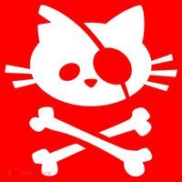 Cute Pirate Cat Skull And Crossbone Santa Hat thumb 1