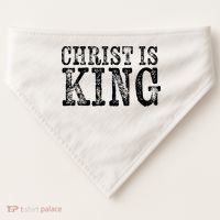 Christian Political Christ Is King USA-Made Doggie Bandana thumb 0