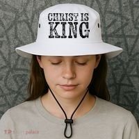 Christian Political Christ Is King Bucket Hat thumb 3