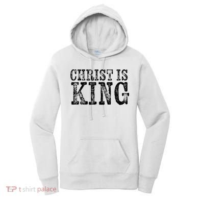 Christian Political Christ Is King Women's Hoodie