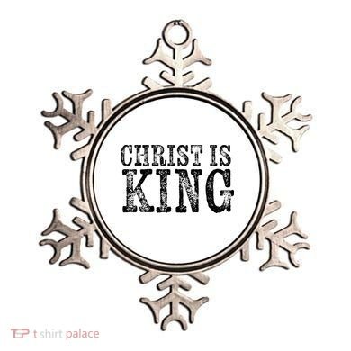 Christian Political Christ Is King Ornament