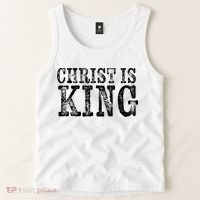 Christian Political Christ Is King Tank Top thumb 2
