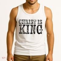 Christian Political Christ Is King Tank Top thumb 3