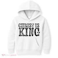 Christian Political Christ Is King Kids Hoodie thumb 0