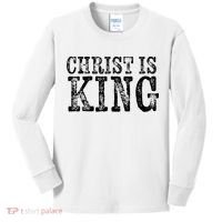 Christian Political Christ Is King Kids Long Sleeve Shirt thumb 0