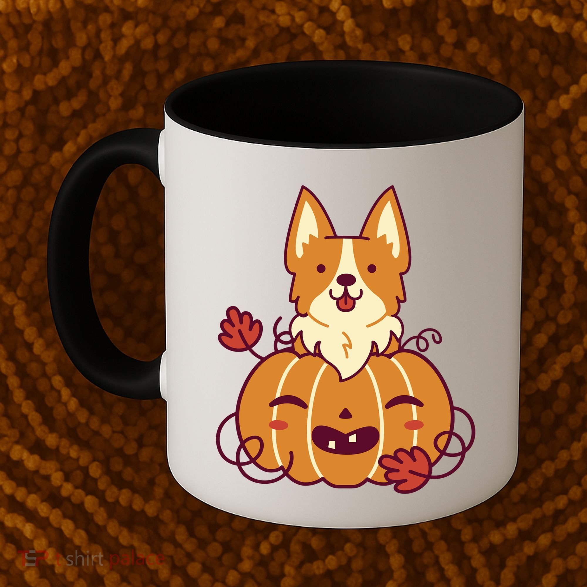 Cute Pumpkin Corgi Dog Halloween Coffee Mug