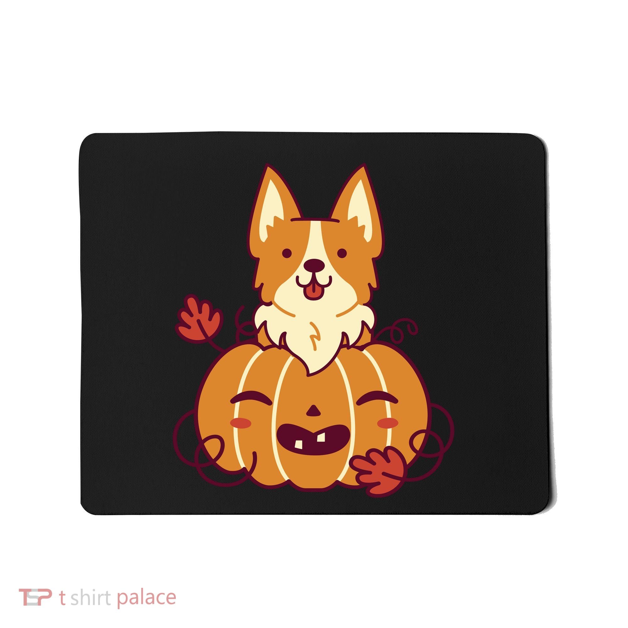 Cute Pumpkin Corgi Dog Halloween Mousepad