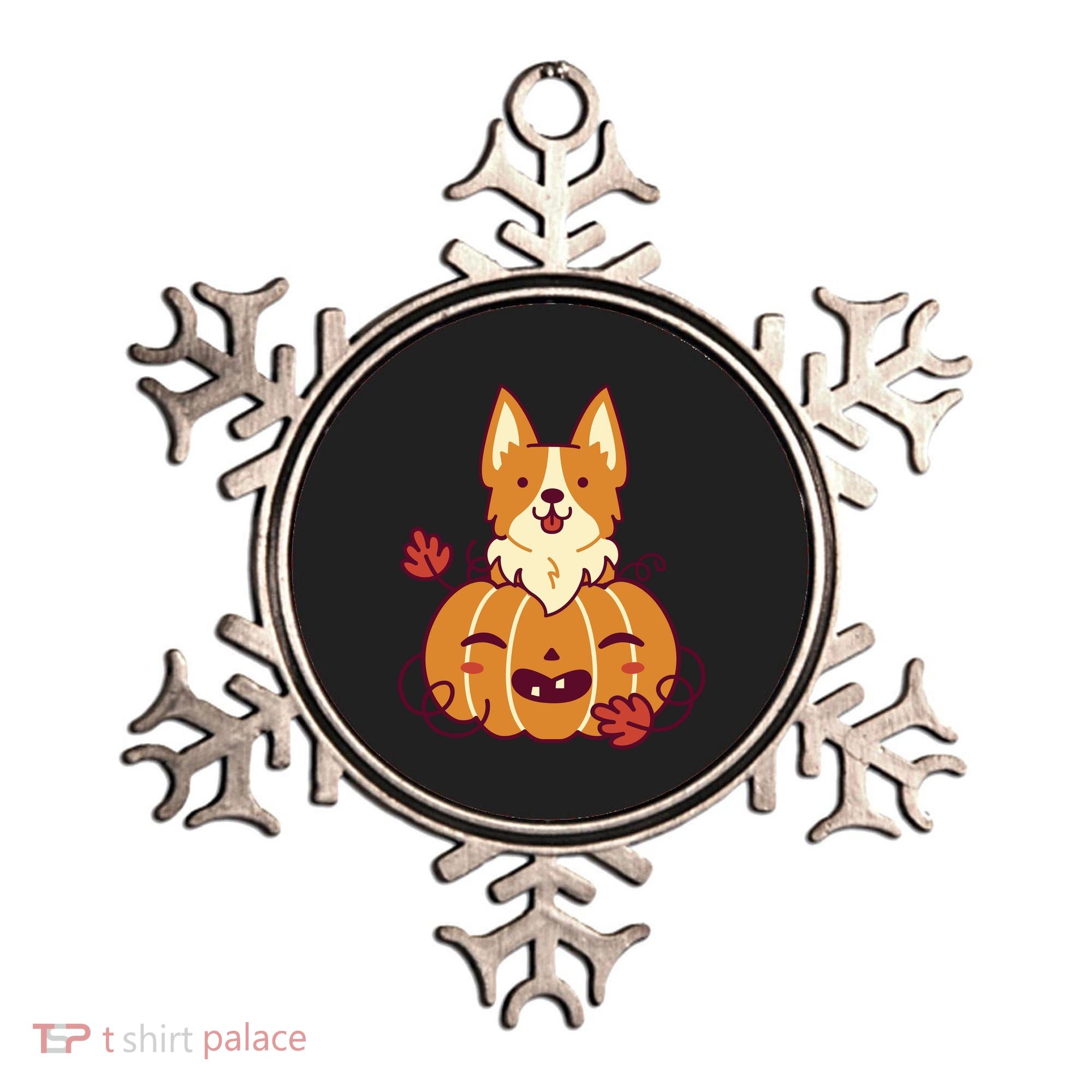 Cute Pumpkin Corgi Dog Halloween Ornament