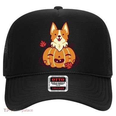 Cute Pumpkin Corgi Dog Halloween Hat
