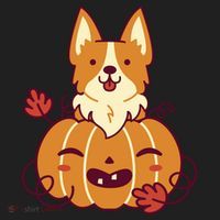 Cute Pumpkin Corgi Dog Halloween Hat thumb 2