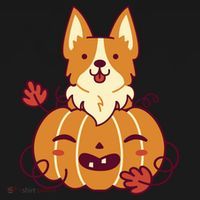 Cute Pumpkin Corgi Dog Halloween Visor thumb 3