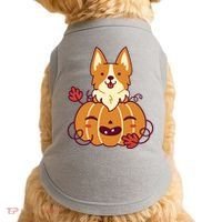 Cute Pumpkin Corgi Dog Halloween Doggie Tank thumb 0