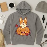 Cute Pumpkin Corgi Dog Halloween Hoodie thumb 3