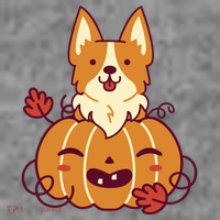 Cute Pumpkin Corgi Dog Halloween Toddler Hoodie thumb 2