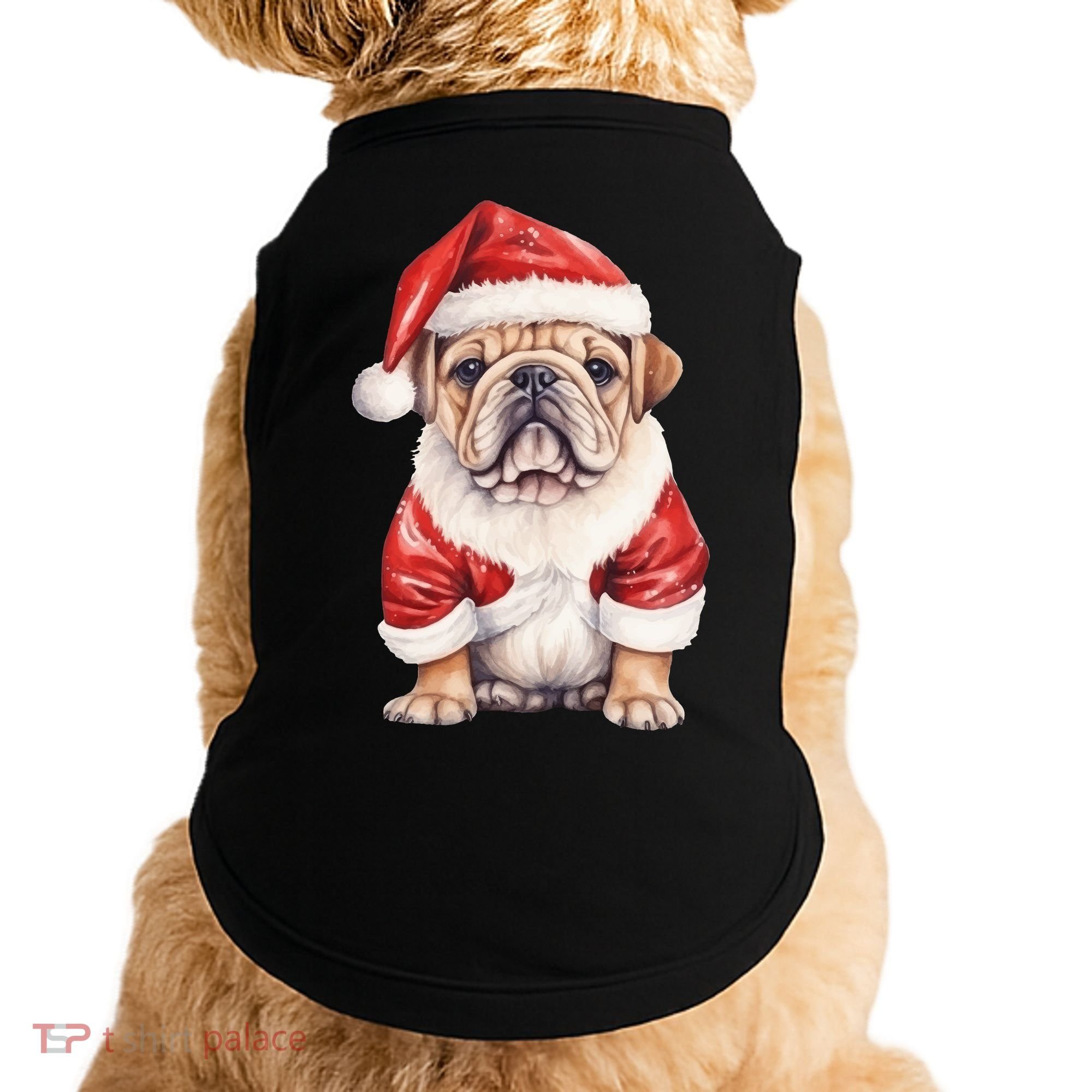 Christmas Pug Dog Cute Holiday Doggie Tank