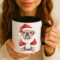 Christmas Pug Dog Cute Holiday Coffee Mug thumb 3
