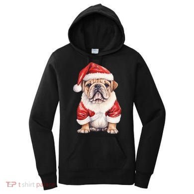 Christmas Pug Dog Cute Holiday Women's Hoodie
