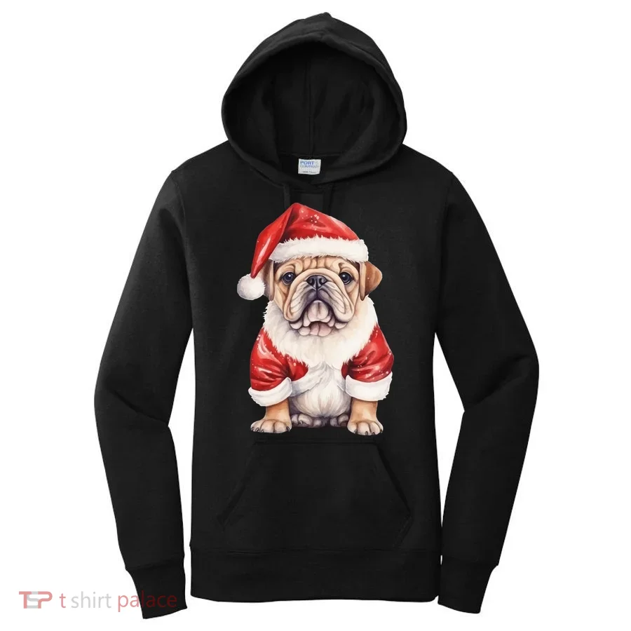 Christmas Pug Dog Cute Holiday Women's Hoodie