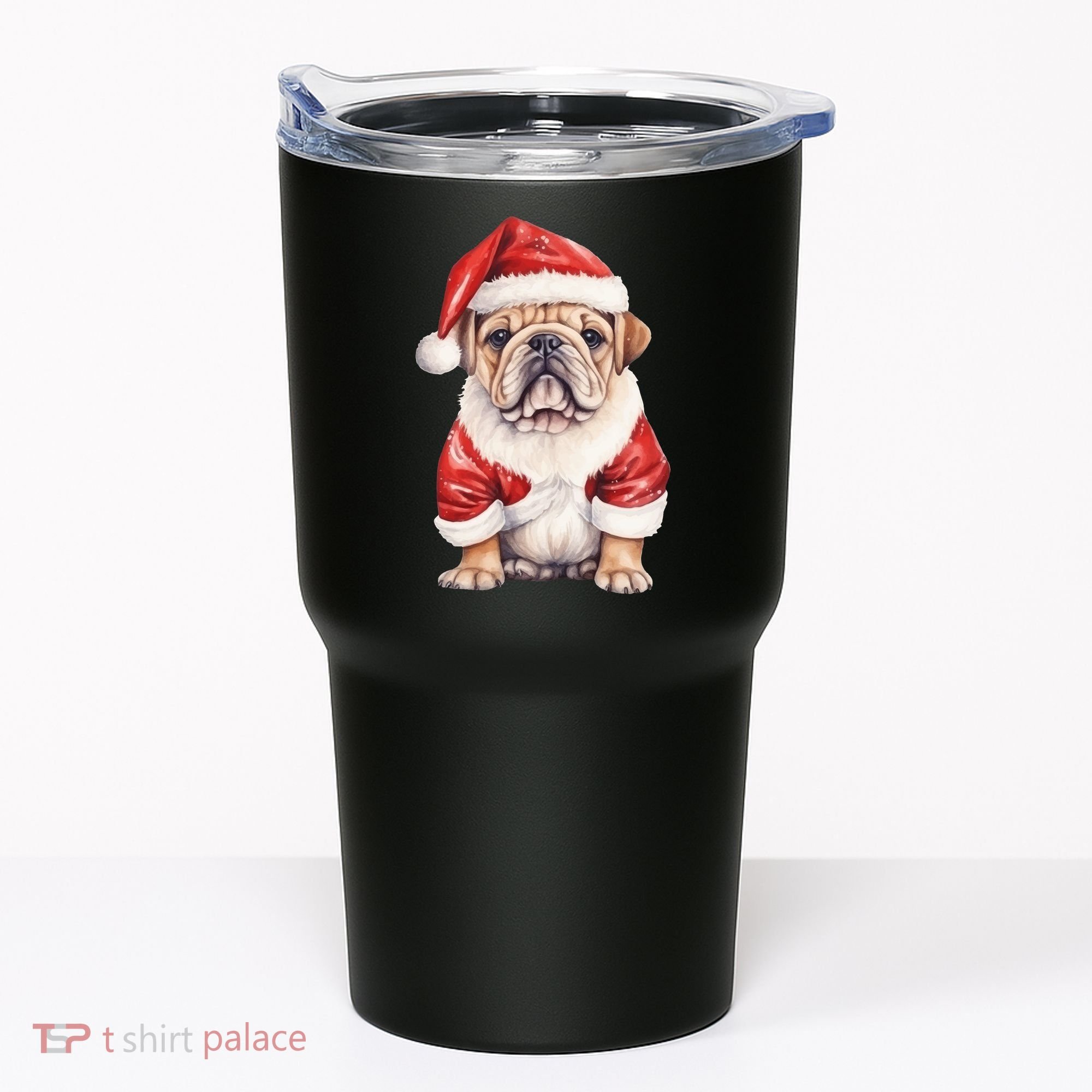 Christmas Pug Dog Cute Holiday Tumbler