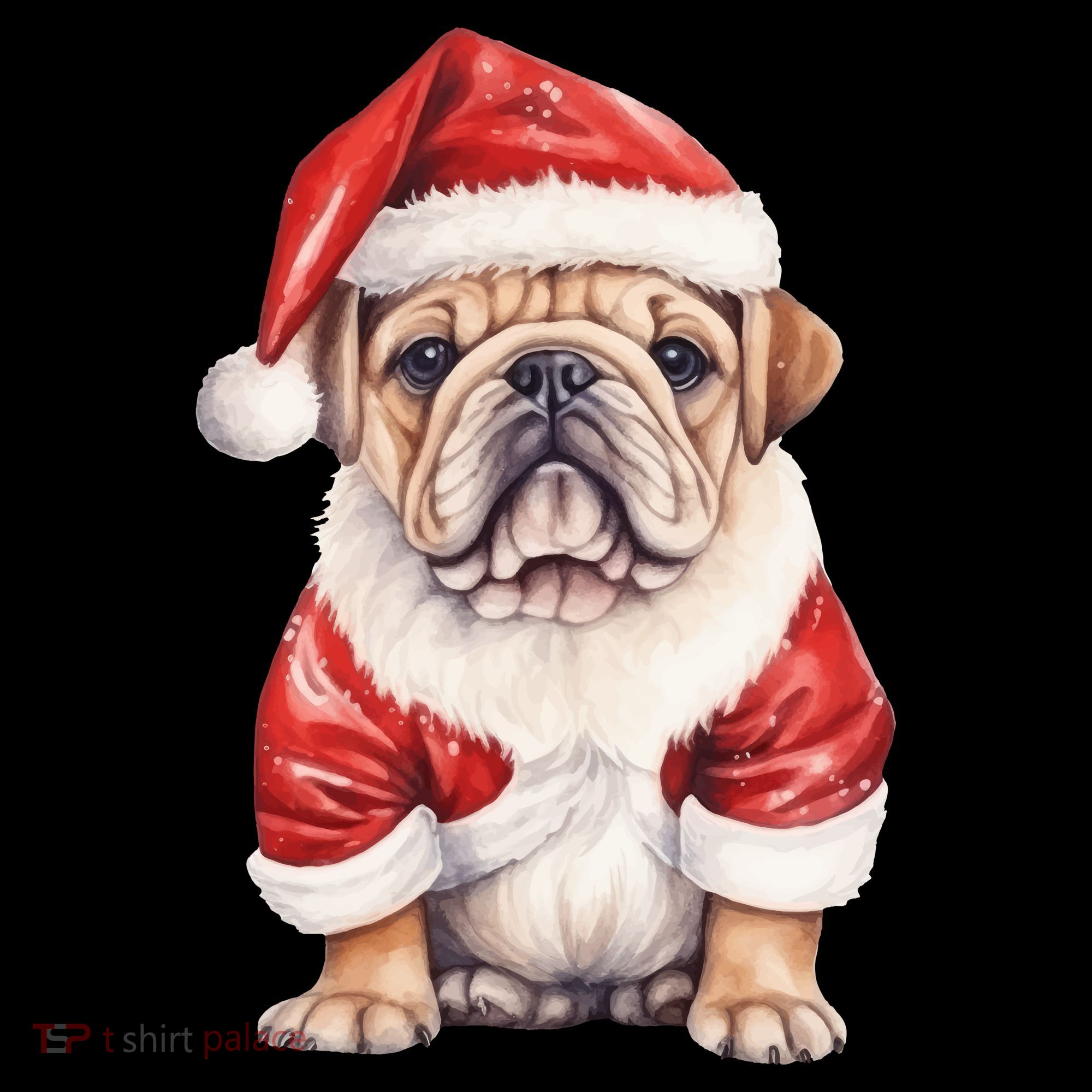 Christmas Pug Dog Cute Holiday Women's Tank Top